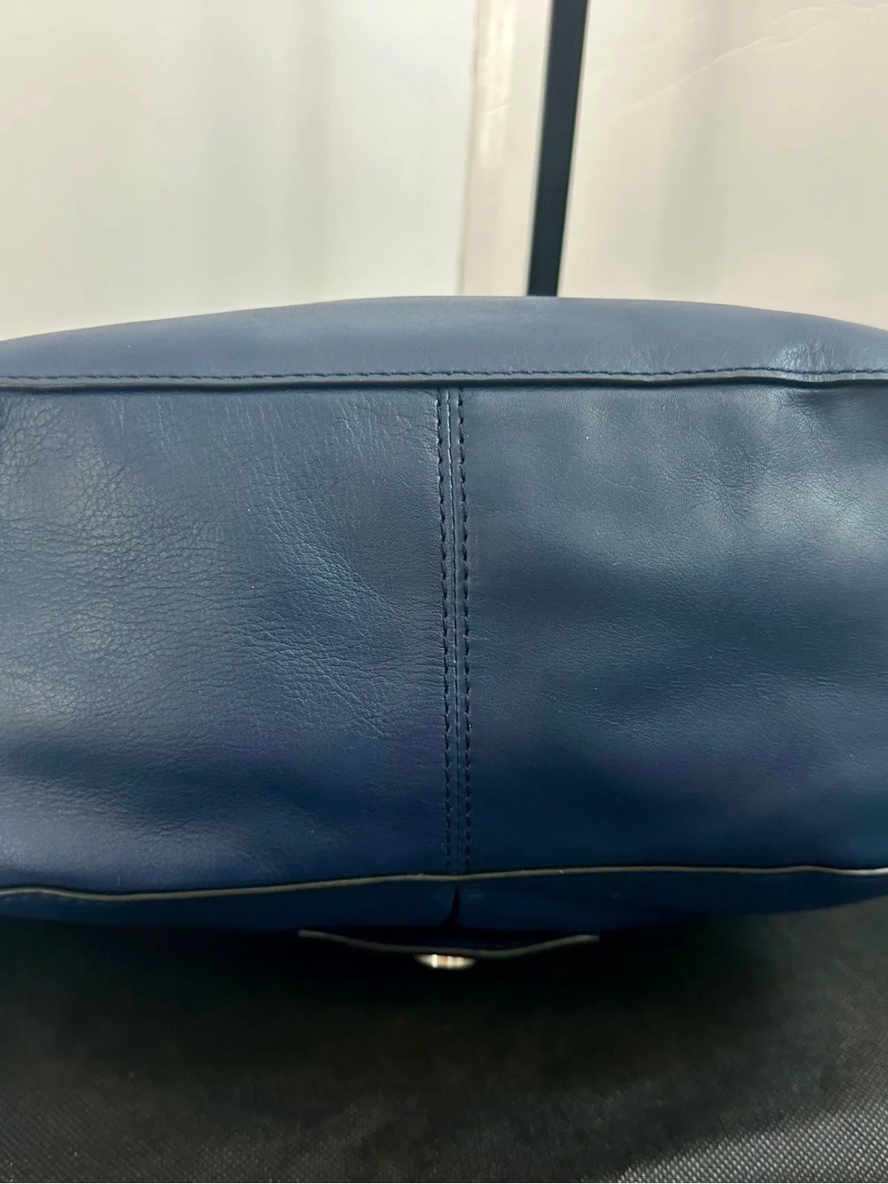NWT Vera Bradley Carson Leather Shoulder/Crossbody RETIRED Navy Minimalist